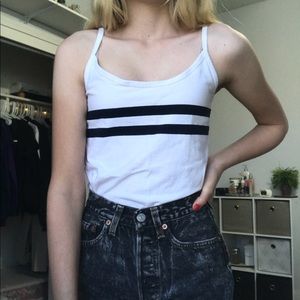 tank top w navy/black stripes